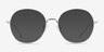 Zero Silver TitaniumEyeglass Frames from EyeBuyDirect, with Tinted Lenses