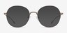 Zero Bronze TitaniumEyeglass Frames from EyeBuyDirect, with Tinted Lenses