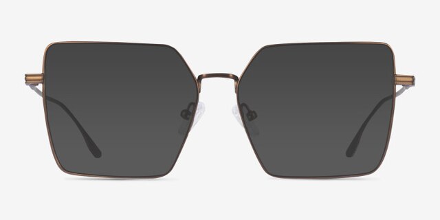 Flecto Bronze TitaniumMontures de lunettes de vue d'EyeBuyDirect, Avec des Verres Teintés
