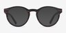 Jungle Striped Dark Wood Eco-friendlyEyeglass Frames from EyeBuyDirect, with Tinted Lenses