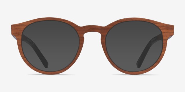 Jungle Light Wood Wood-textureEyeglass Frames from EyeBuyDirect, with Tinted Lenses