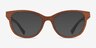 Botany Light Wood Eco-friendlyEyeglass Frames from EyeBuyDirect, with Tinted Lenses