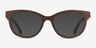 Botany Wood Eco-friendlyEyeglass Frames from EyeBuyDirect, with Tinted Lenses