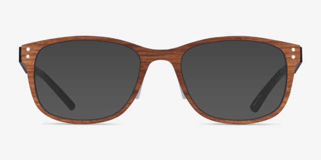 Earth Light Wood Eco-friendlyEyeglass Frames from EyeBuyDirect, with Tinted Lenses
