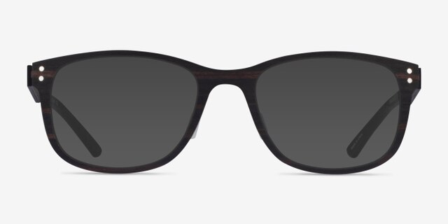 Earth Dark Wood Eco-friendlyEyeglass Frames from EyeBuyDirect, with Tinted Lenses