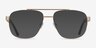 Miramar Gold Eco-friendlyEyeglass Frames from EyeBuyDirect, with Tinted Lenses