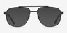 Miramar Matte Black Wood-textureEyeglass Frames from EyeBuyDirect, with Tinted Lenses