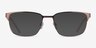 Silva Bronze Wood-textureEyeglass Frames from EyeBuyDirect, with Tinted Lenses