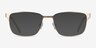 Silva Matte Gold Wood-textureEyeglass Frames from EyeBuyDirect, with Tinted Lenses