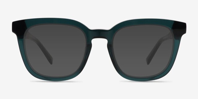 Coniferous Green AcetateEyeglass Frames from EyeBuyDirect, with Tinted Lenses