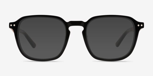 Larch Black AcetateEyeglass Frames from EyeBuyDirect, with Tinted Lenses