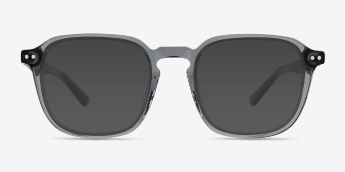 Larch Square Gray Full Rim Eyeglasses | Eyebuydirect