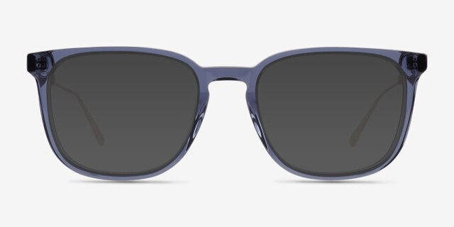 Lumber Blue AcetateEyeglass Frames from EyeBuyDirect, with Tinted Lenses