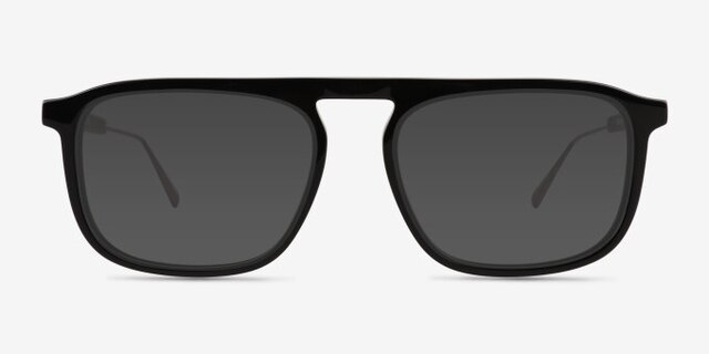 Root Black AcetateEyeglass Frames from EyeBuyDirect, with Tinted Lenses