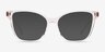 Grain Clear AcetateEyeglass Frames from EyeBuyDirect, with Tinted Lenses