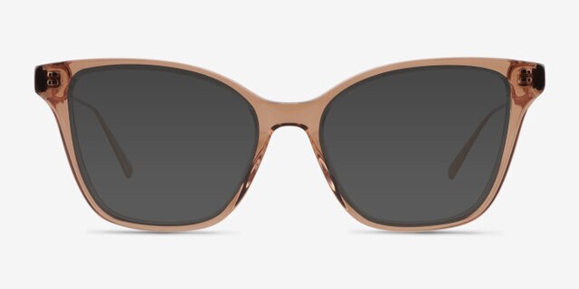 Grain Brown AcetateEyeglass Frames from EyeBuyDirect, with Tinted Lenses