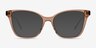 Grain Brown AcetateEyeglass Frames from EyeBuyDirect, with Tinted Lenses