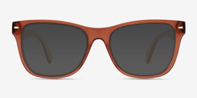 Nature Brown AcetateEyeglass Frames from EyeBuyDirect, with Tinted Lenses