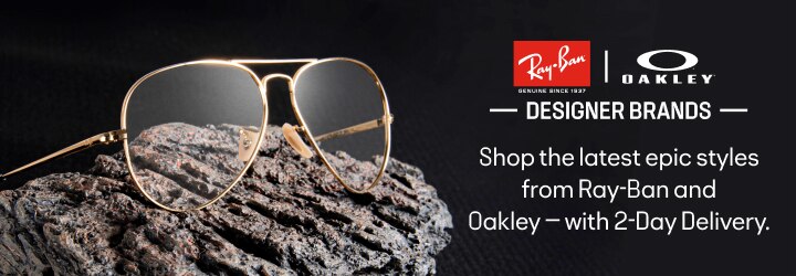 DESIGNER BRANDS Shop the latest epic styles from Ray-Ban and Oakley — with 2-Day Delivery.