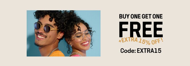 Buy One Get One Free + Extra 15% Off! CODE: EXTRA15