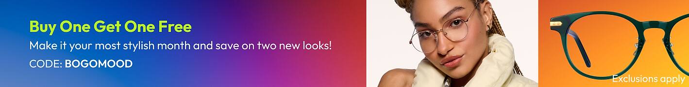 Buy One Get One Free Make it your most stylish month and save on two new looks!  Code: BOGOMOOD