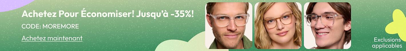 Achetez Pour Économiser! Jusqu’à -35%! CODE: MOREMORE