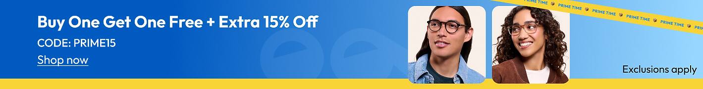 Buy One Get One Free + Extra 15% Off CODE: PRIME15
