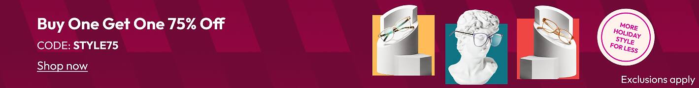 Buy One Get One 75% OFF CODE: STYLE75