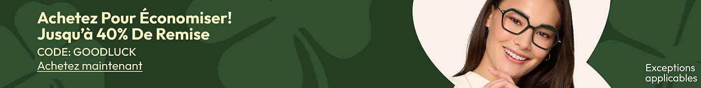Achetez Pour Économiser! Jusqu’à 40% De Remise CODE: GOODLUCK
