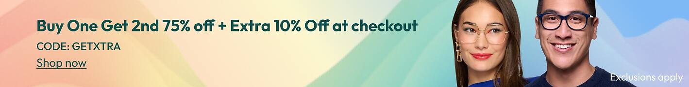 Buy One Get 2nd 75% Off+Extra 10% Off at checkout CODE: GETXTRA