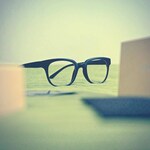 Jasen M. - Matte Black - rectangle - plastic