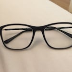 Naomi V. L. - Navy - rectangle - plastic