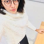 ANUSREE M. - Blue Floral - round - plastic-metal