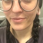 Kelsey H. - Matte Black/Gunmetal - round - plastic