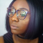 Brittney M. - Blue Floral - square - acetate