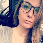 Kali S. - Swirled Amber - square - plastic