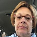 Linda M. - Red - rectangle - metal