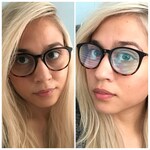 Cindy V. - Black Tortoise - round - plastic