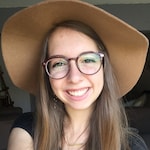 Faith H. - Blue Floral - round - plastic-metal