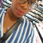 Christina N. - Black - rectangle - plastic