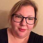 Tracey H. - Navy - rectangle - plastic