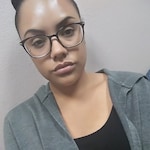 Rebecca M. - Black - rectangle - plastic