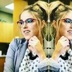 Rose W. - Red - browline - acetate-metal