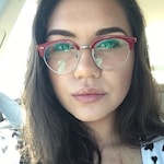 Nancy G. - Red - browline - acetate-metal