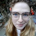 Cloe P. - Silver/Floral - browline - plastic-metal