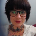 Angela M B. - Black Tortoise - rectangle - plastic