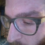 alecia H. - Brown/Striped - rectangle - acetate