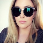 Mindy R. - Matte Black - round - plastic-metal