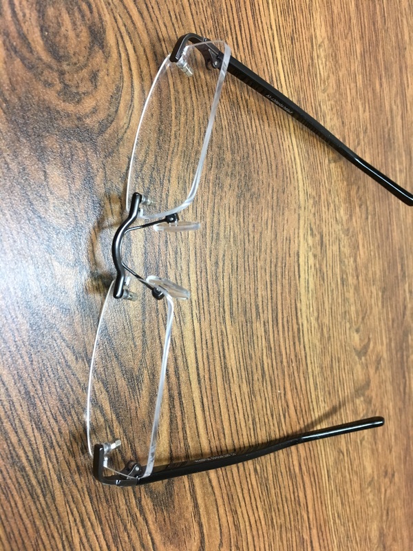 Whistle Rectangle Gunmetal Rimless Eyeglasses Eyebuydirect