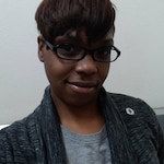 Tanisha R. -  Black  - rectangle - plastic